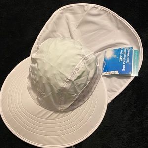 Coolibar unisex white sun hat M/L